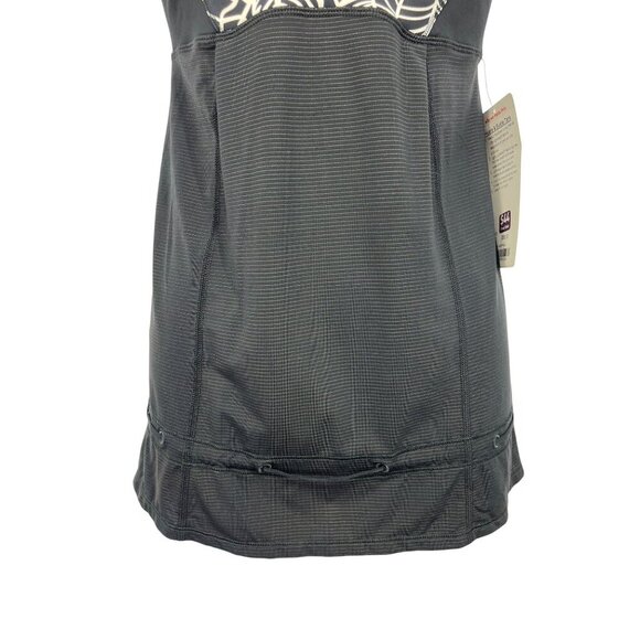 Lululemon Hustle Bustle Tank Top Size 4 Black Ivory Leaf Tropical Women NWT New - Picture 3 of 8